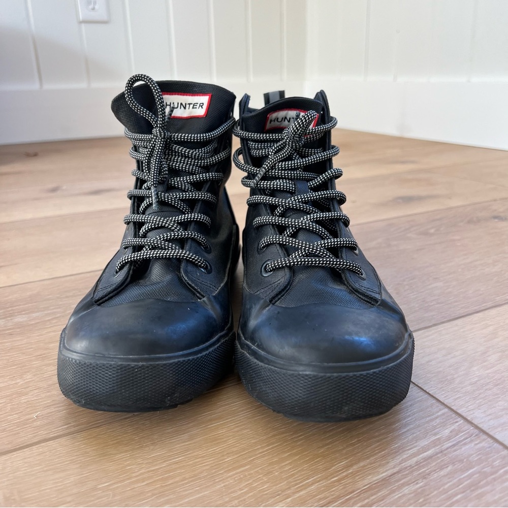 Hunter for Target lace up black high top boot